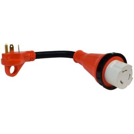 Valterra 30Am-50Af Detach Adapter Cord With Handle, 12 in. Red VLPA10-3050HD